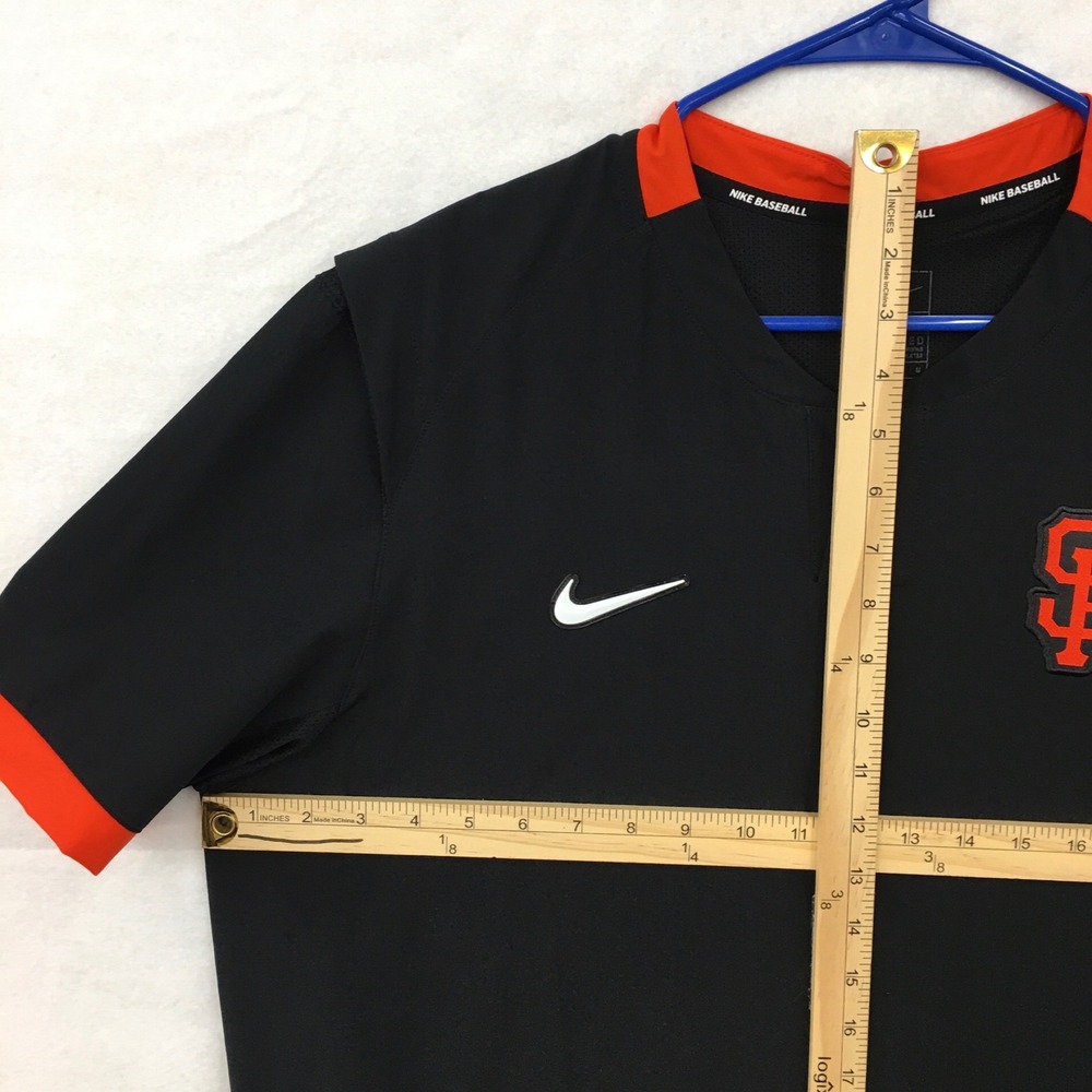 Nike San Francisco Giants MLB Authentic Collection Warm Up Jersey Black Mens L - Picture 5 of 6